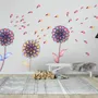 Watercolor Colorful Dahlia Florals Wall Decal Sticker