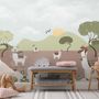 Kids Alpaca in the Desert Wallpaper Mural