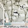 Niedliche Panda mit Bambusbaum Fototapete