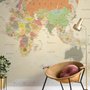 Colorful Political Map Wallpaper Mural