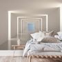 3D Look Illustrational Abstract White Corridor Wallpaper Mural