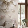 3D Look Florals with Pearls Lux Flowers Wallpaper Mural