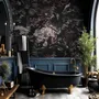 Dark Floral Hydrangea Wallpaper Mural