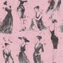 Modern Fashion Women Sketch Wallpaper Mural