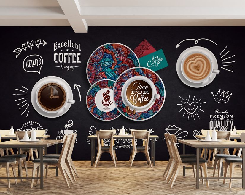 Vintage Coffee Wallpaper Mural