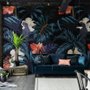 Exotic Leaves with Birds Wallpaper Mural