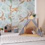 Nursery Vintage Floral with Deer Wallpaper Mural