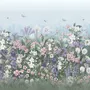Soft Blooming Floral Meadow  Kids Wallpaper