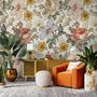 Kids Peony and Daisy Floral Wallpaper Mural