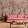 Watercolor Chinoiserie Fruit Trees Wallpaper Mural