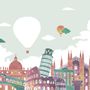 Kids Historical Places Wallpaper Mural