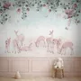 Deer in the Floral Garden Wallpaper Mural