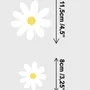 Small Cute Daisy Flowers for Kids Room Wall Decal Sticker