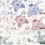 Monochrome Floral Drawing Art Wallpaper Mural