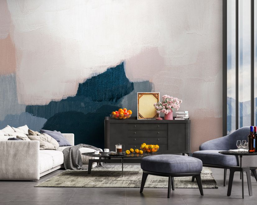 Abstract Modern Color Paint Wallpaper Mural