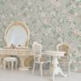 Soft Chinoiserie Peony Tree Blossom Art Wallpaper Mural