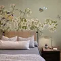 Cream Begonia Blossom Floral Art Wallpaper Mural