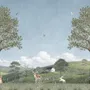 Kids Forest Animals Landscape Wallpaper Mural