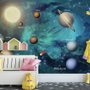 Fototapete Sonnensystem Planeten und Sonne