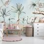 Jungle Animals with Banana Trees Kids Tropical Plants  Wallpaper Mural
