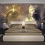 Greek Sculpture and Abstract Fractal Wallpaper Mural