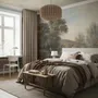 Rustic Riverside Landscape Wallpaper Mural