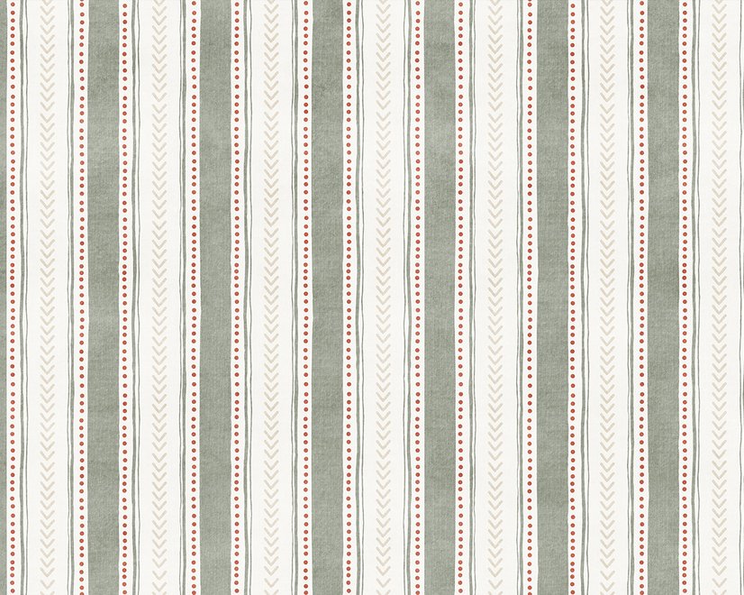 Playful Nursery Stripe Lines Wallpaper Mural