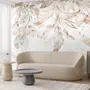 Boho Abstract Banana Leaf Art Wallpaper Mural