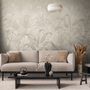 Monochrome Tropical Botanical Wallpaper Mural
