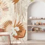Neutral Boho Plants with Palm Leaf Wallpaper Mural