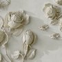 3D Embossed Look Rose Sculpture Wallpaper Mural
