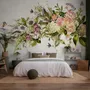 Vintage Hydrangea Floral Wallpaper Mural