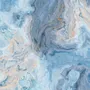 Turquoise Wave Pattern Wallpaper Mural