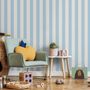 Sanfte Blau/Rosa Streifenlinien für Kinderzimmer Fototapete