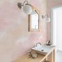 Soft Peach Colors Watercolor Paint  Art Wallpaper Mural