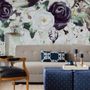 Dark Floral Art Wallpaper Mural