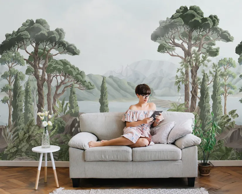 Rainforest Nature Tree Landscape Wallpaper Mural