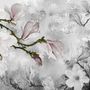 Papier peint panoramique floral rétro vintage