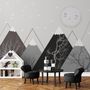Kids Boys Cute Moon and Mountain Landscape Wallpaper Mural