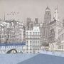 London Charcoal Drawing City Wallpaper Mural