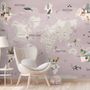Kids Political World Map Wallpaper Mural