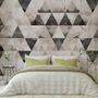 Geometric Dark Trigon Pattern Wallpaper Mural