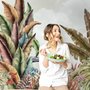 Vintage Tropical Leaf Wallpaper Mural