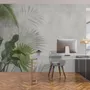 Tropical Green Palm Leaves Wallpaper Mural