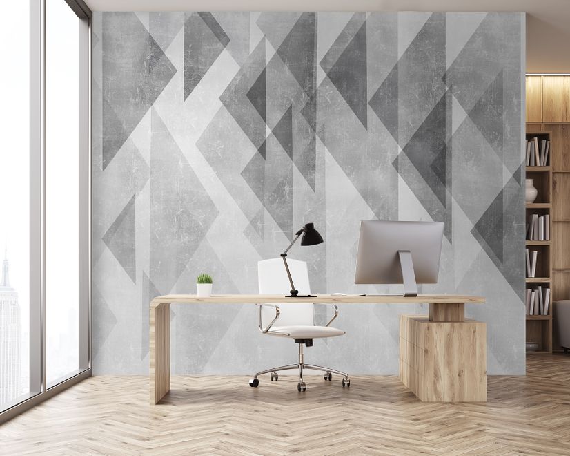 Trigon Geometric Shapes Wallpaper Mural