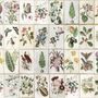 Vintage Blumen Keramik-Kunst Fototapete