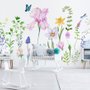Cartoon Colorful Flower Garden Wallpaper Mural