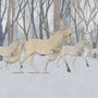 Abstract Horse and Forest Wallpaper Mural