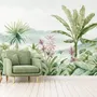 Tropical Forest Landscape and Banana Trees Wallpaper Mural