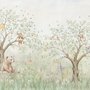 Kids Soft Pastel Forest Animals Wallpaper Mural